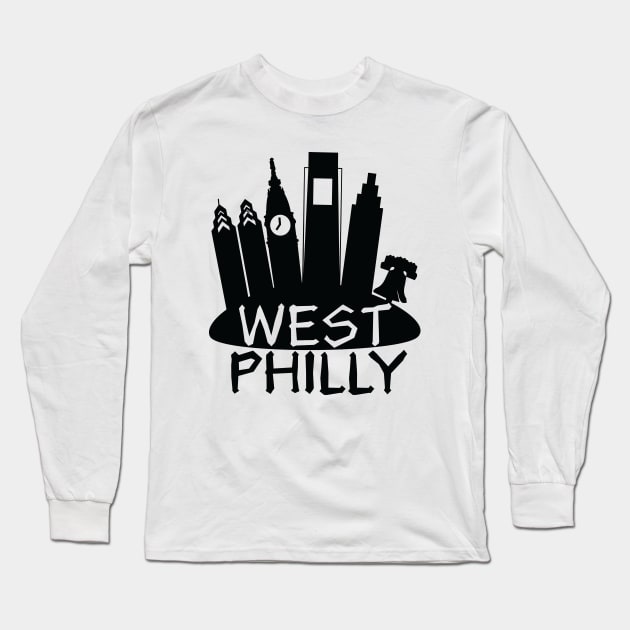 West Philly Long Sleeve T-Shirt by PhillyApparelCompany